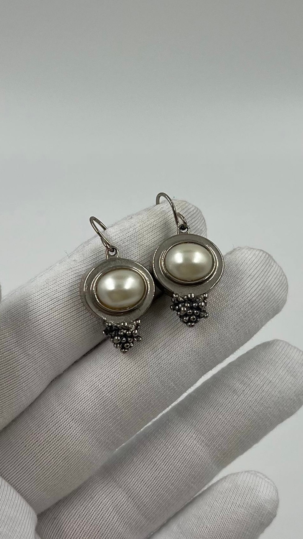 Серьги с «жемчугом»