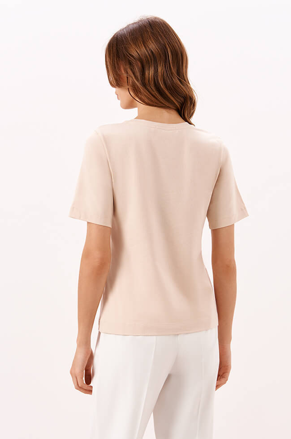 23235 Футболка женская (бледно-персиковый)