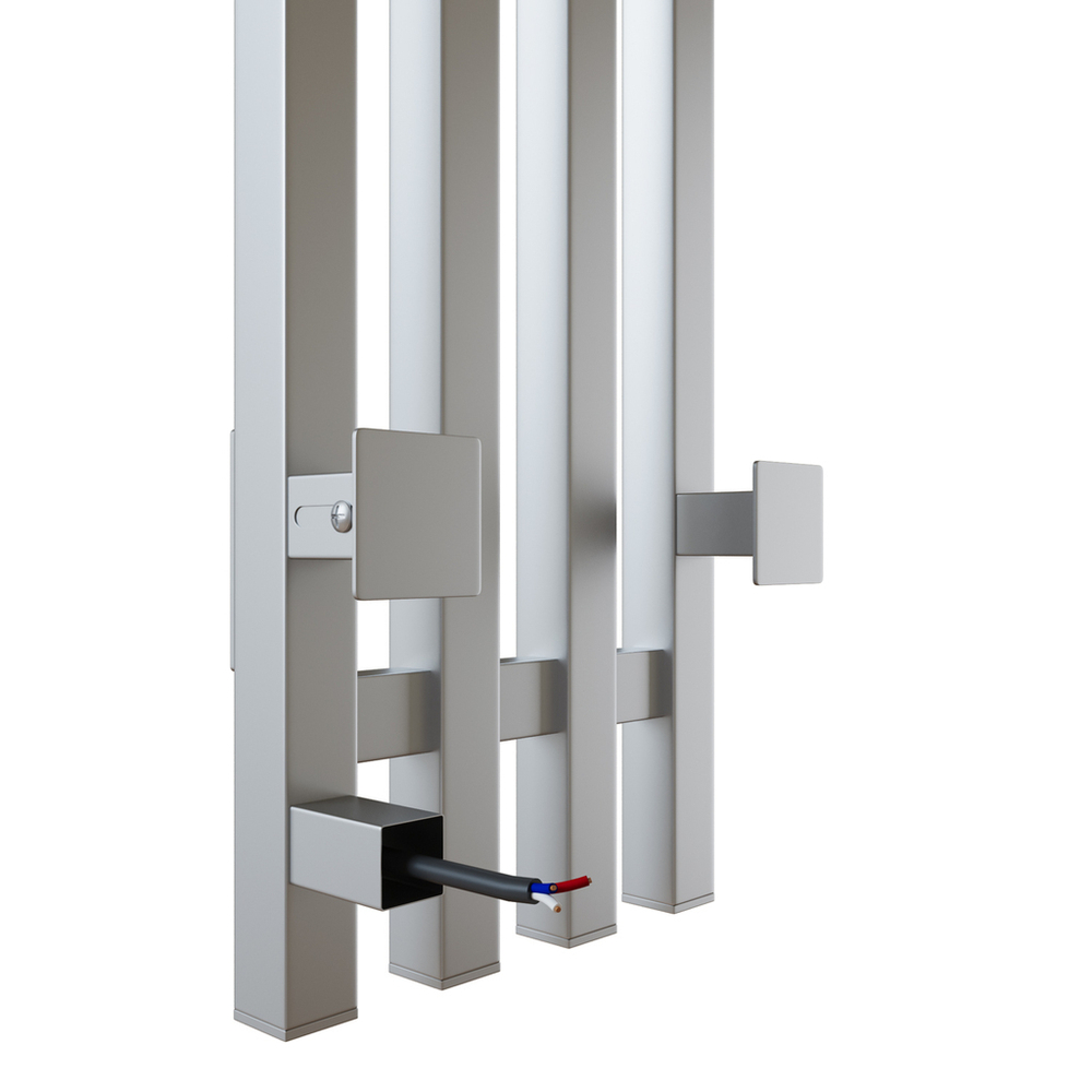 Полотенцесушитель MIXLINE MOON QUADRO MATT СHROME 120/15 (таймер,484 Вт) электрический