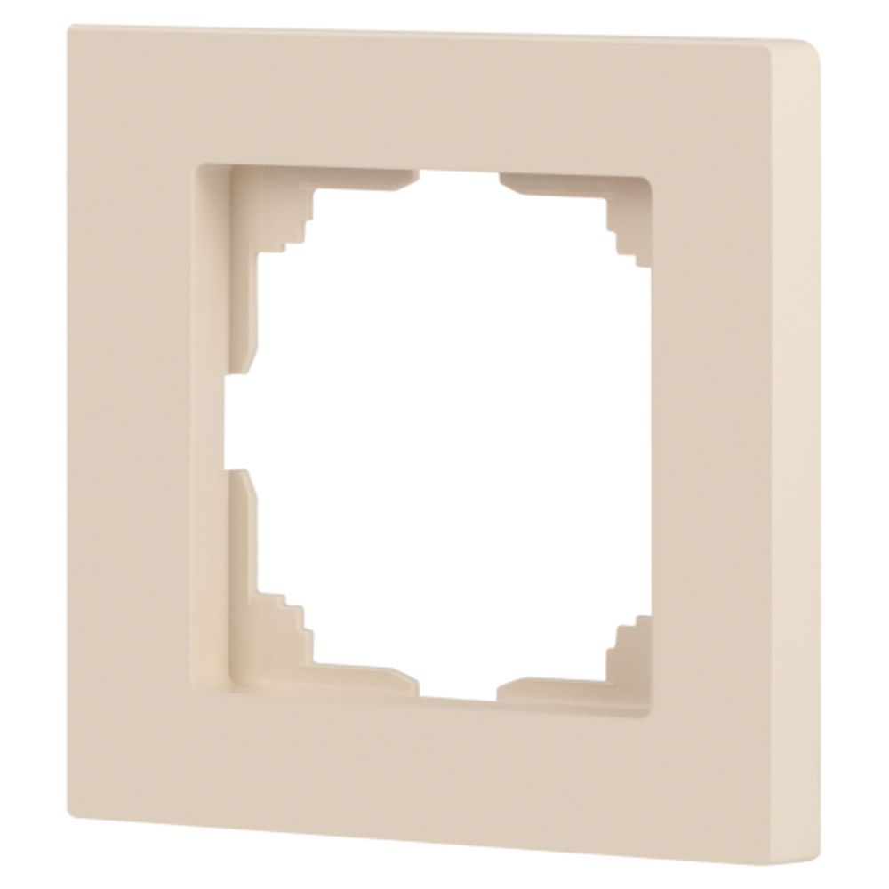 Рамка для розеток и выключателей Intro Accent 6-501-02 на 1 пост, СУ, слоновая кость | Intro