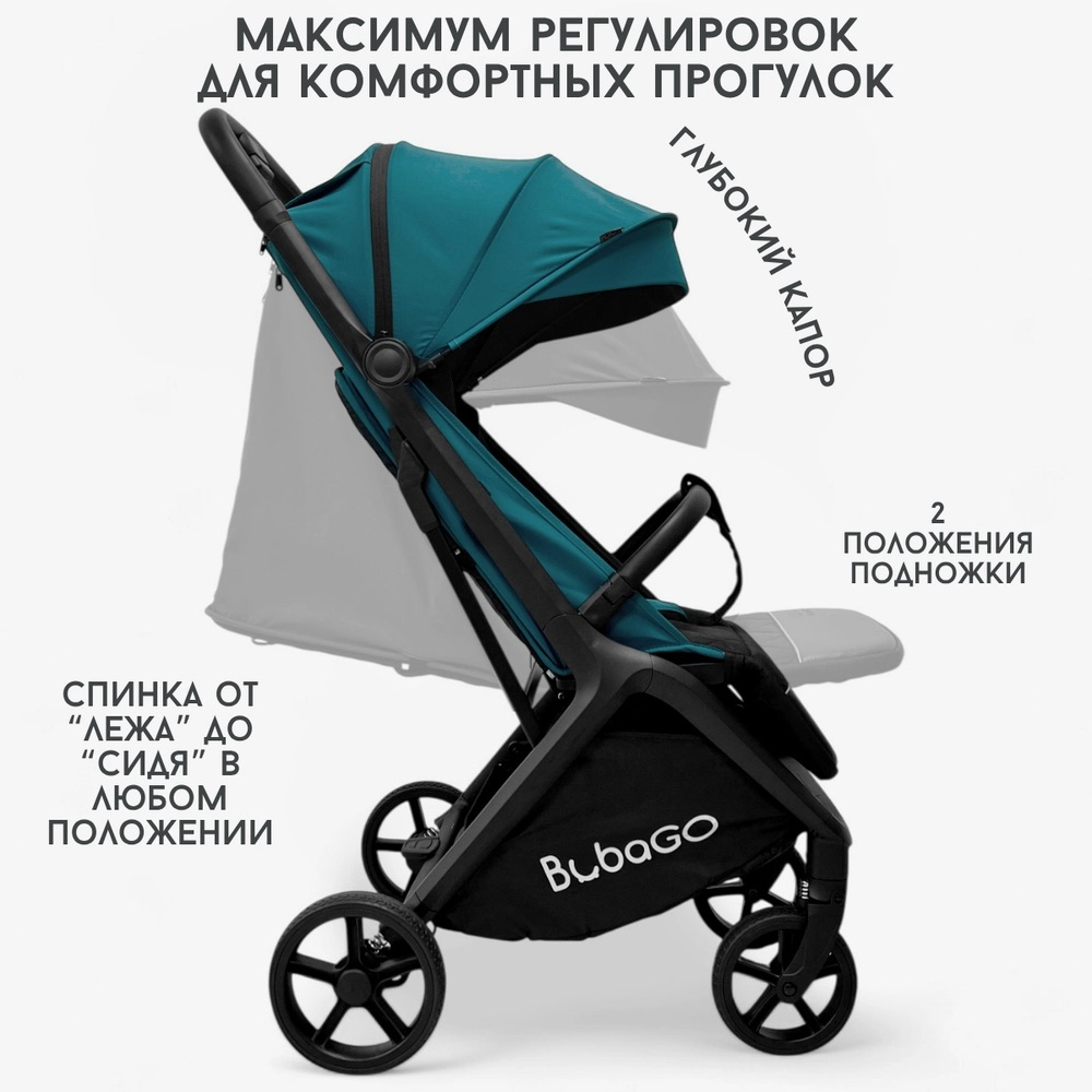 Прогулочная коляска Bubago Luna синий
