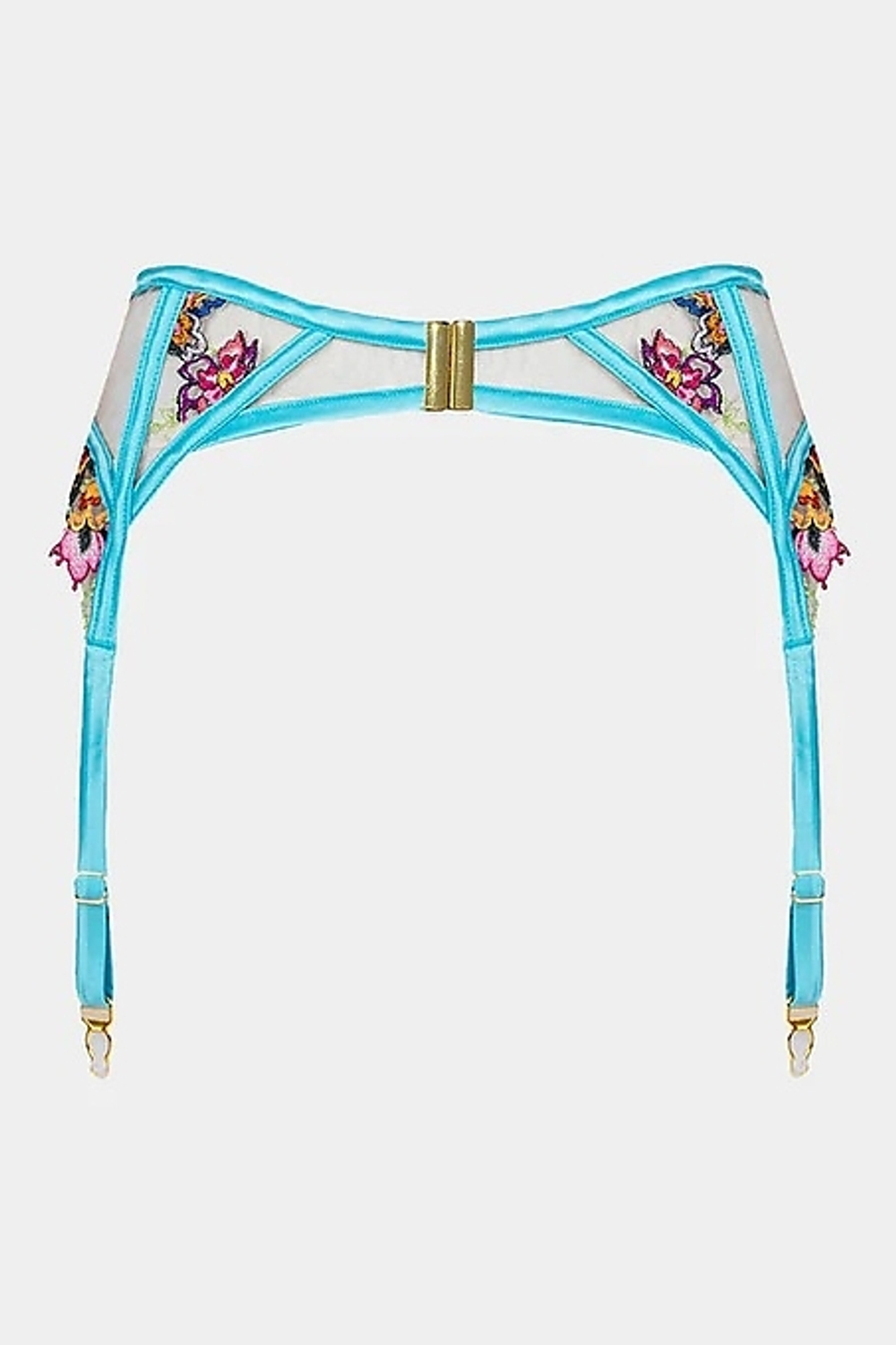 Пояс для чулок голубой