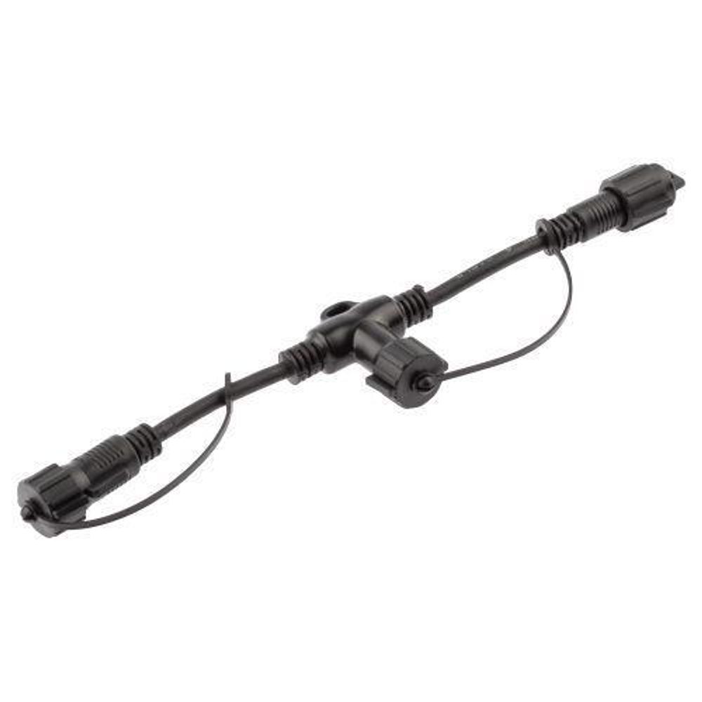 Коннектор Т-образный IP65 220В для гирлянд провод черн. каучук Эра Б0051884