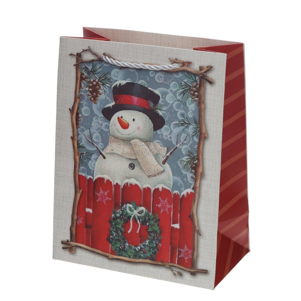 GAEM Пакет подарочный S (бумага 210г/м2, блок 12шт), L18 W10 H23 см, 4в.