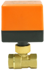 Robinet à tournant sphérique en laiton Fileté NPT/BSP port standard Elephant RP.BRASS.120.MM 232 PSI avec actionnement électrique 110VAC sans interrupteurs de fin de course