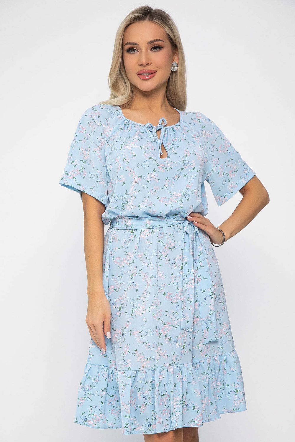 Платье Алания НЬЮ (голубое) П13625-10М LT Collection