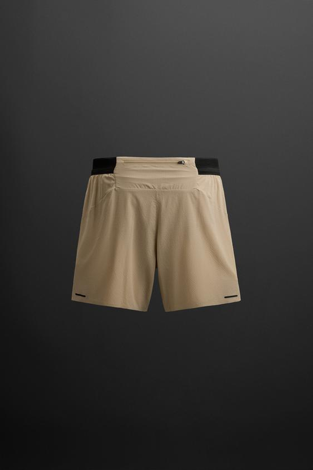 ZARA СПОРТИВНЫЕ ШОРТЫ В СТИЛЕ КОЛОР-БЛОК, ЖЕЛТОВАТО-БЕЛЫЙ