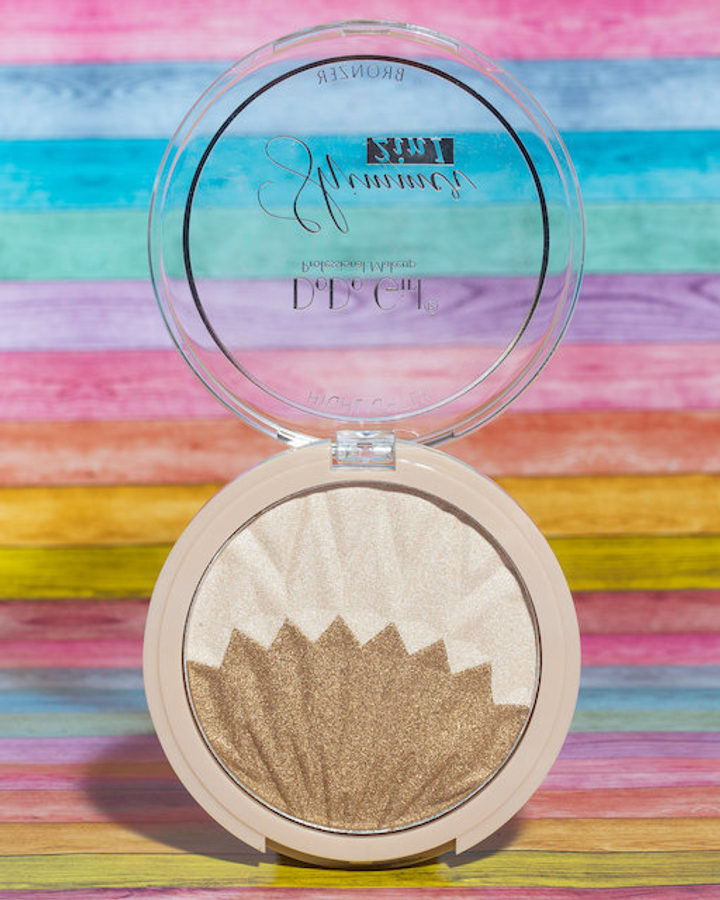 Хайлайтер+бронзер шимер для лица DoDo Girl Shimmer 2in1 Highlighter + Bronzer тон 03