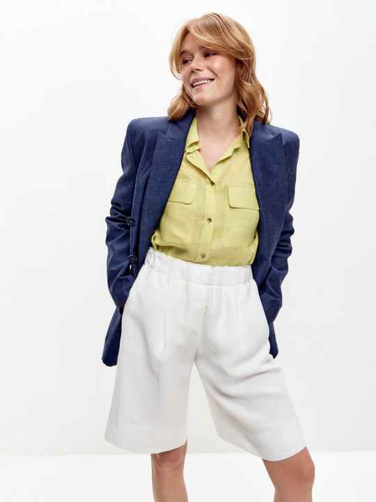 Льняные шорты