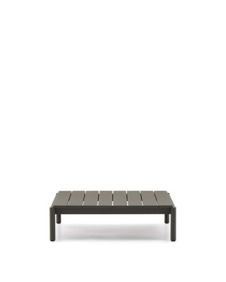 Журнальный столик Sorells из зеленого алюминия 89 x 91 см