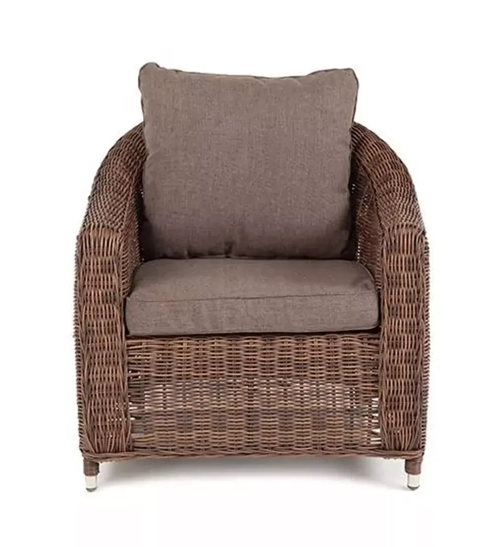 "Кон Панна" кресло из искусственного ротанга, цвет коричневый