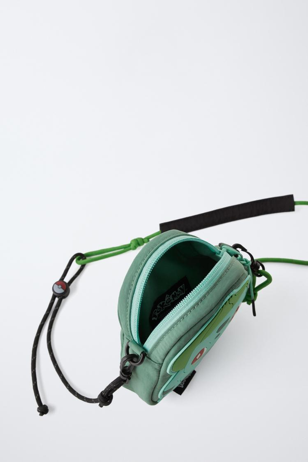 ZARA СУМКА С ПЛЕЧЕВЫМ РЕМНЕМ И ПЛЕЧЕВЫМ РЕМНЕМ PAPBASAUR POKÉMON™, ЗЕЛЕНЫЙ
