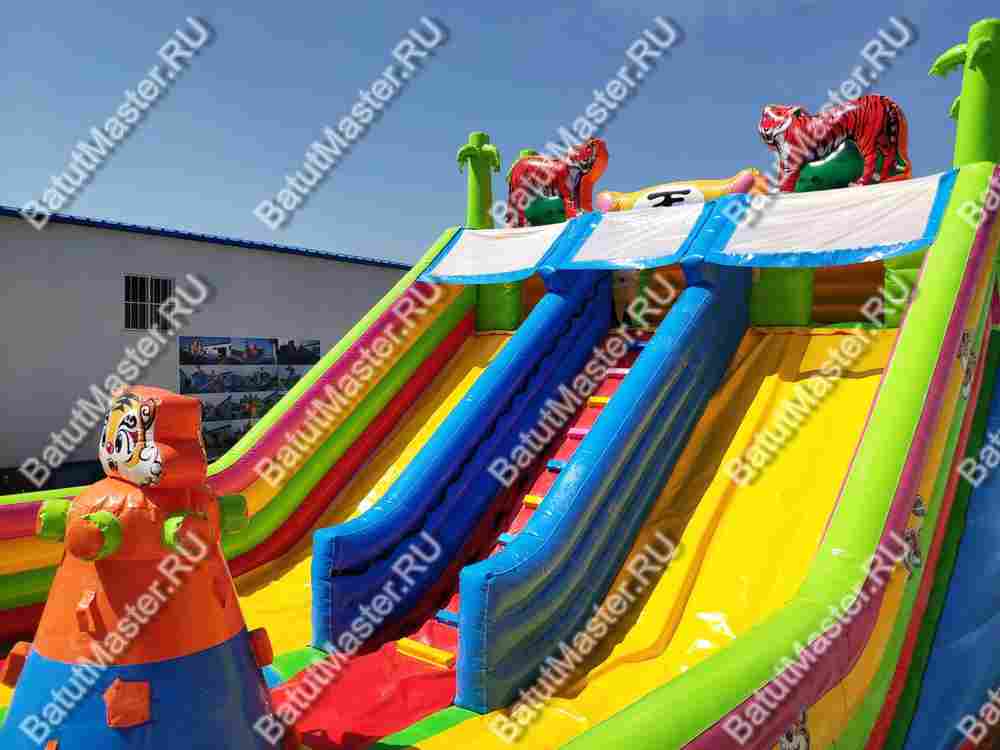 Коммерческий батут "Тигриная страна 2" 9,5*6*5,8 м