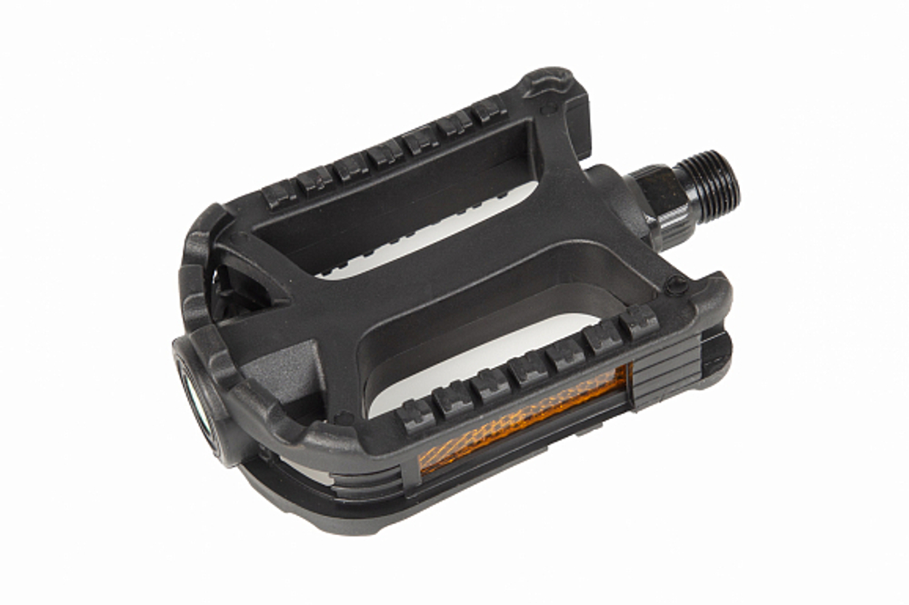 Педали MX-P856, ось 9/16" со светоотражателями, полипропиленовые чёрные