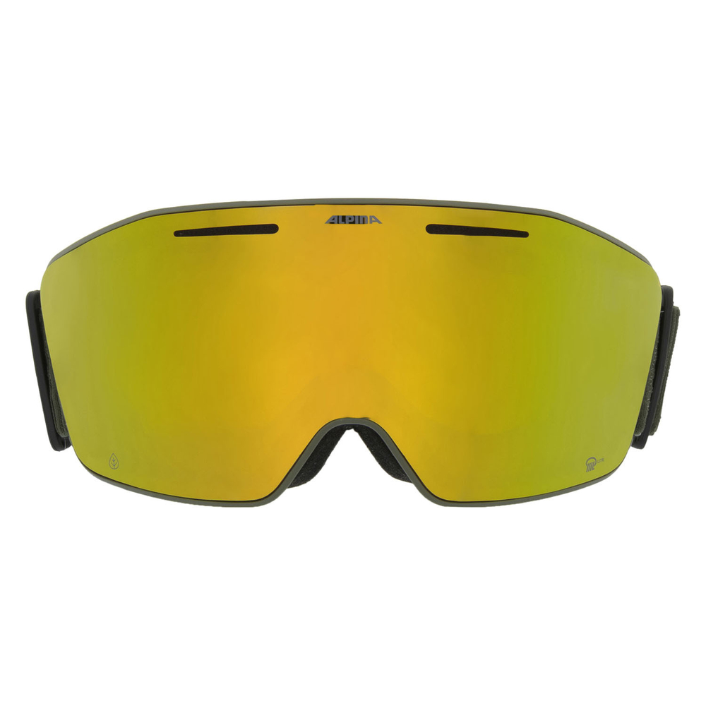 2025 Маска ALPINA Nendaz Q-Lite Olive Matt/Q-Lite Gold кат. 2