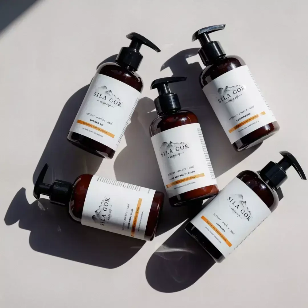 Жидкое мыло для рук Краснополянская косметика Сила гор №3 Vetiver, Ambra, Oud 300 мл