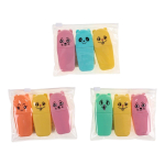 Набор текстовыделителей 3шт. "Зверята". В ПВХ пенале, 3 цвета микс