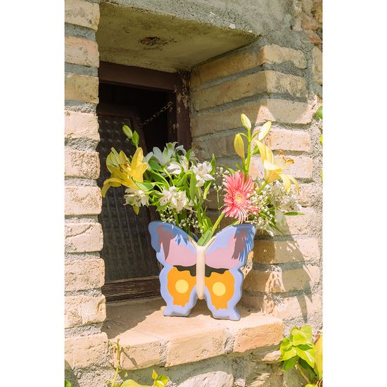 Ваза woodland, butterfly, 20 см