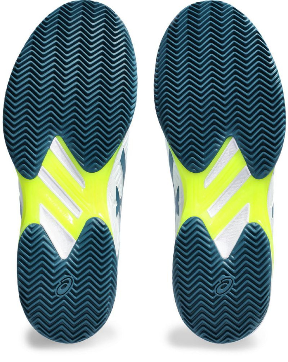 Теннисные кроссовки Asics Solution Speed FF 2 Clay - white/restful teal - White Бирюзовый