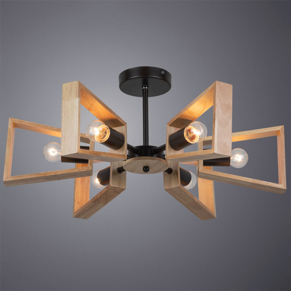 Люстра на штанге Arte Lamp A8030PL-6BK