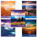 Тетрадь А5, 96 л., BRAUBERG, клетка, выборочный лак, ПОРАЗИТЕЛЬНЫЕ ПЕЙЗАЖИ, 402821