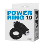 Черное эрекционное виброкольцо 3,8см Baile Power Ring BI-014355