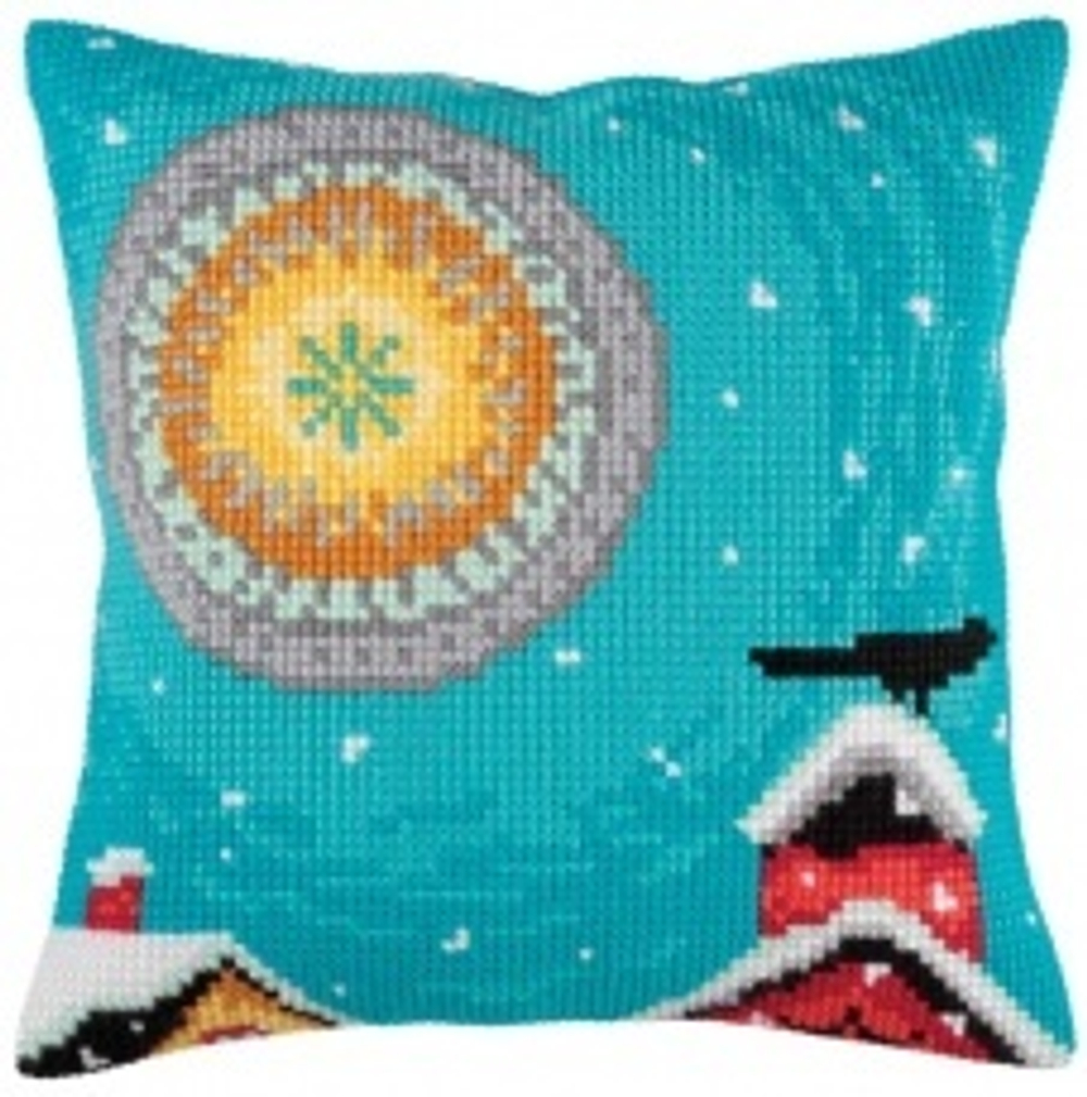 Размер дизайна: 40 * 40 см¶Размер страмина: 47 * 47 см¶Цвет: белый¶¶В состав набора входит:¶1. Страм