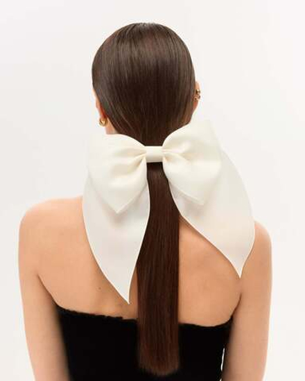 Бант объемный белый M
