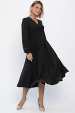 Платье трикотажное Эхо лета (черное) П14366-1М LT Collection