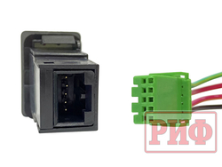 Кнопка ВКЛ/ВЫКЛ, голубой, FRONT LIGHTS TOYOTA 32x22