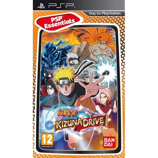 PSP Essentials Naruto Shippuden: Kizuna Drive (Б/У, Английская версия, ULES-01516)