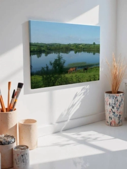 Картина на стену 40 X 50 Кони у озера