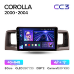 Teyes CC3 9" для Toyota Corolla 2000-2004