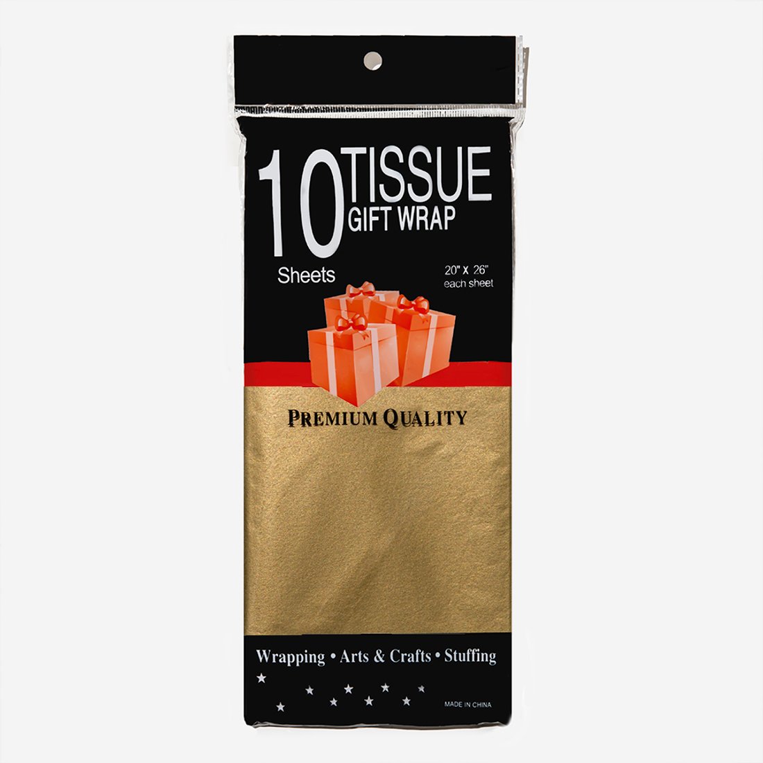 Тишью "Золотая блестящая", 500*680мм