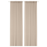 Комплект штор IKEA ROSENROBINIA (РОЗЕНРОБИН), Бежевый, 145x250 см, 2 шт