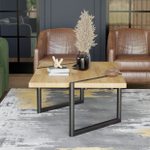 Стол журнальны Флеверс из массива дуба