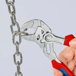 Клещи переставные-гаечный ключ хромированные 180 мм Knipex 86 05 180 SB