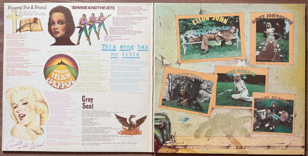 Elton John ‎– Goodbye Yellow Brick Road 2LP (Англия 1978г.) Yellow Т