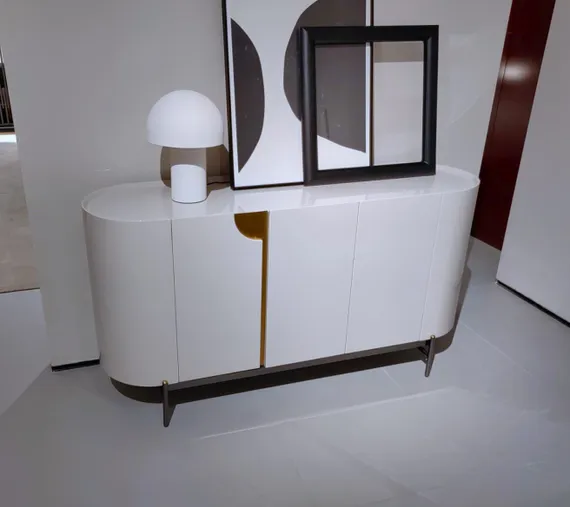 Комод 9686 180х80 см, серый глянец