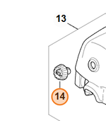 Глухая гайка для бензопилы STIHL MS 361. арт.PJ66064 FARMERTEC (STIHL 1124 140 9500)