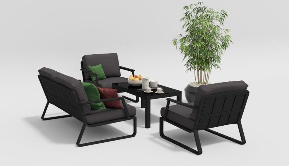 Voglie, набор антрацит/антрацит, алюминий