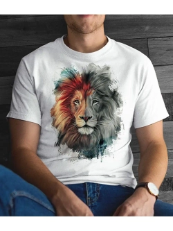 Футболка с принтом лев