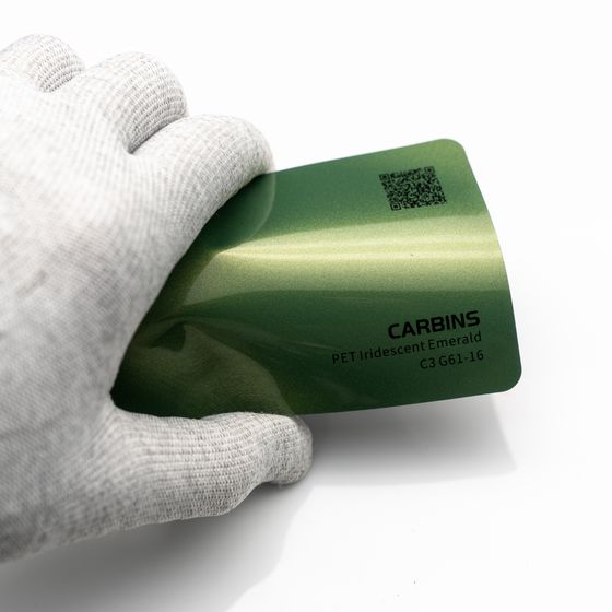 Веер образцов виниловой цветной пленки Carbins