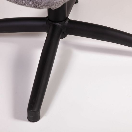 Кресло качалка с оттоманкой Magnus, серый