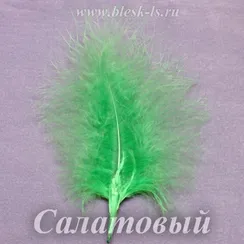 Перо индейки 12-18 см, Салатовый
