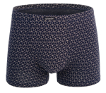 Мужские трусы-боксеры с геометрическим принтом (Размер: XL) (Цвет: темно-синий)