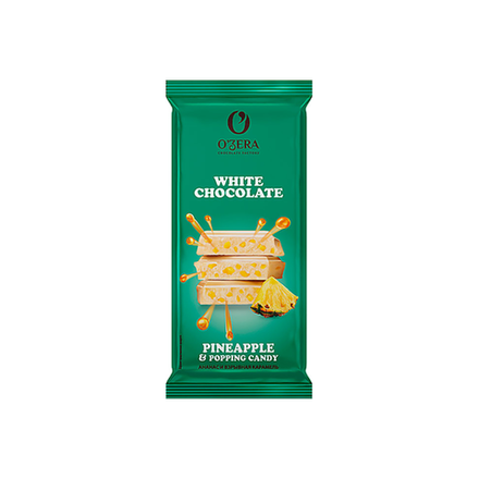 Шоколад O'Zera ананас и взрывная карамель 90 гр
