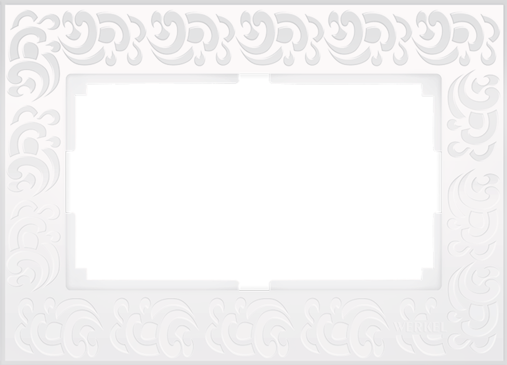 Рамка для двойной розетки (белый)