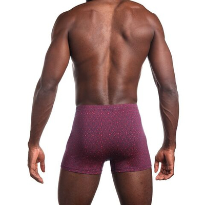 Мужские трусы-боксеры с принтом в виде звезд и треугольников (Размер: XL) (Цвет: синий)