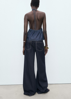 Джинсы Wideleg с заниженной талией